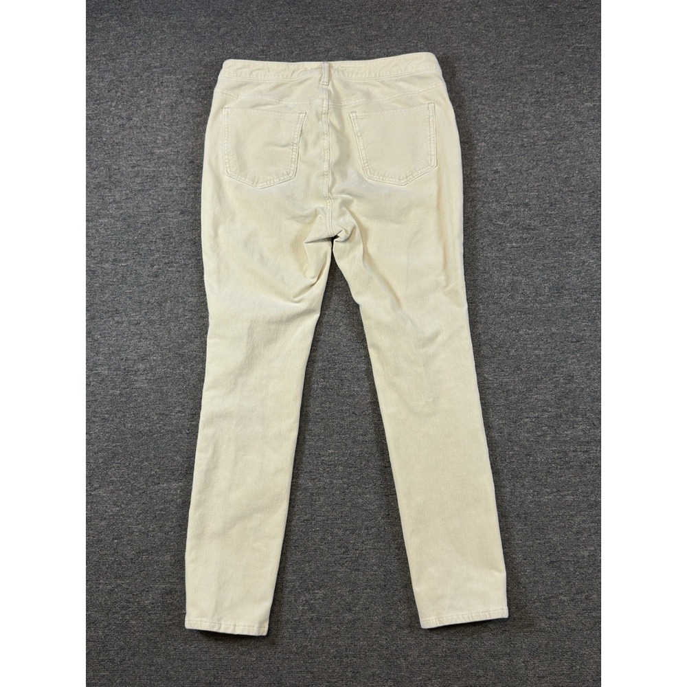 Pilcro‎ The Fit High-Rise Skinny Corduroy Pants Cream Beige Women Size 31 Tall